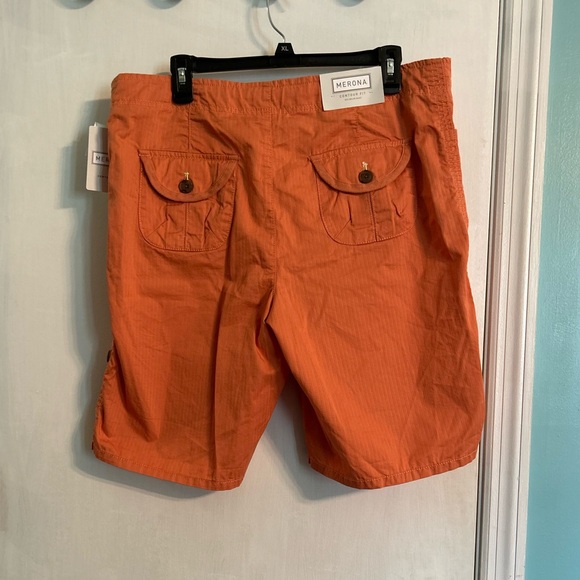 NWT Merona Orange Cargo Shorts with Drawstring Waist, Women’s 14 - Picture 5 of 7